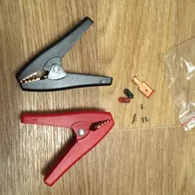 Alligator-Clip Electrical-Clips-Clamps Car-Battery Crocodile 100A Durable Insulated Red