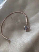 Pulsera ajustable con doble lazo de corazón para Mujer, brazalete con apertura de cristal, joyería, 7g, 2020