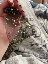 Bolsa de gasa de 50 Uds., bolsas negras de estrellas y luna de 9*12cm, paquete de organza de diseño especial, regalo de boda bronceado, paquete de joyería de dulces