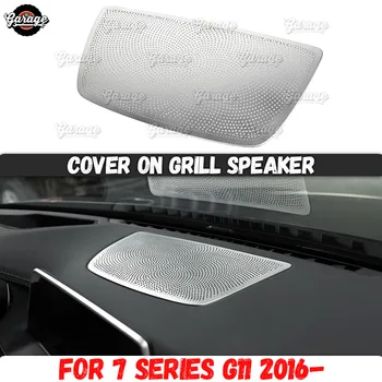 

Cover on grill speaker case for BMW 7 Series G11 2016- Stainless steel molding 1 set /1 pcs decoration car styling