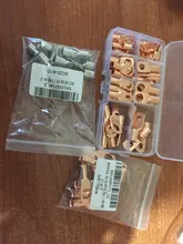 Juego de terminales de cobre de cable, conjunto surtido de anillos conectores soldados de auto para cableado desnudo rizado de batería para coche, 60/240/260 uds,