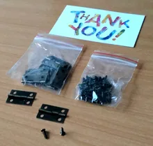 12 Uds Mini pequeño pesado grande joyería pecho regalo musical, de madera caja de casa de muñecas bisagra de la puerta del gabinete con tornillos de 4 tamaños