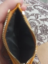 Cartera de piel sintética suave para mujer, cartera amarilla de marca, monedero Mini con broche, tarjetero, billetera corta, Bolso pequeño Delgado, llavero con cremallera