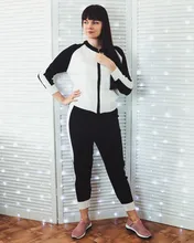 Tracksuits Women Cardigan Sweater Waist-Pants Spring Two-Piece-Sets Knitted White Fashion