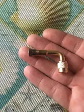 Adaptador de válvula de neumático de aire para camión, accesorios de ciclismo, vástago de extensión de latón de alta calidad, 45/90/135 grados, 1 ud.