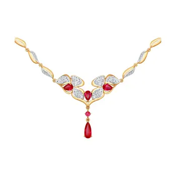 

Sokolov gold necklace, fashion jewelry, 585, women's male