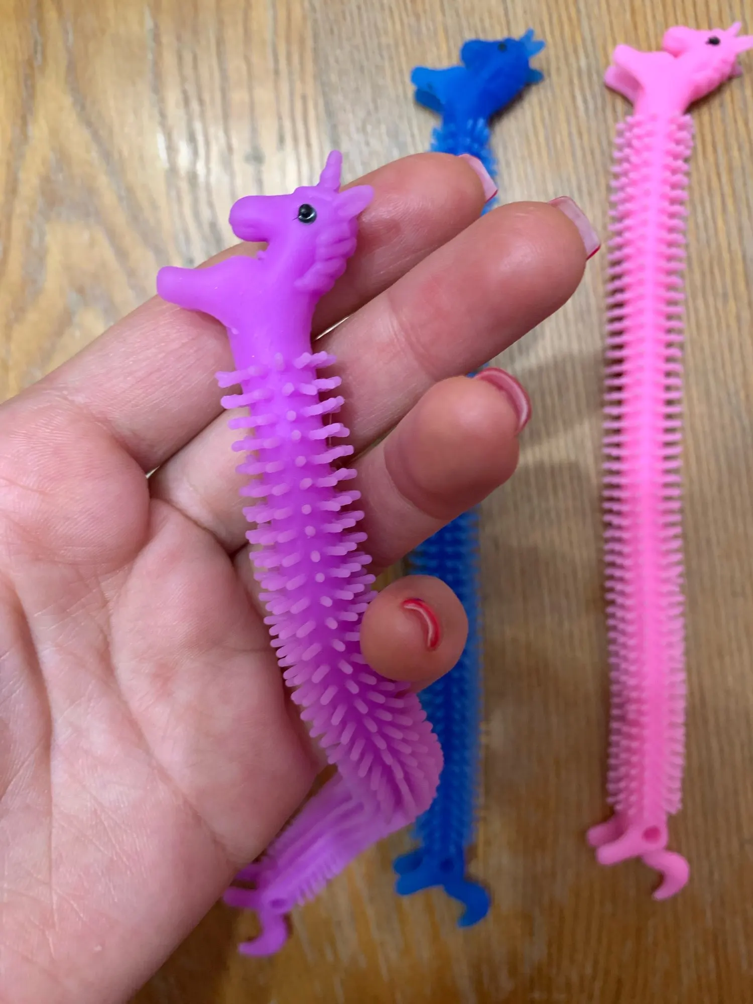 3pcs Worm Noodle Stretch String TPR Rope Anti Stress Toys String Fidget Autism 