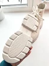 COOTELILI-Botines de punta redonda con cremallera y cordones para mujer, zapatos de moda, antideslizantes, con tacón de 5,5 cm, 2020