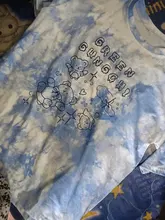 Harajuku-Camiseta con oso para mujer, ropa de calle de gran tamaño, Top de manga corta Harajuku para mujer, camisetas teñidas de Hip Hop