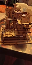 Assembly-Toy Building-Block-Kits Waterwheel Wooden Model Robotime Rokr Marble Run DIY
