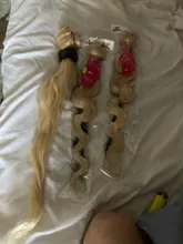 Luduna 613 rubia mechones pelo brasileño de la onda del cuerpo del pelo de mechones 1/3/4 ofertas de extensiones 100% cabello humano para mujer Remy de la extensión del pelo