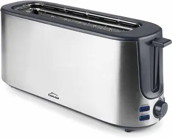 

Lacor 69360 toaster with long slot, 1000 W, Steel stainless, silver [energy efficiency class A ++]