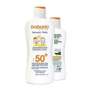 

BABARIA KIDS BODY MILK SPF50 + 200ML + ALOE AFTER SUN BALM 100ML