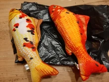 Pet Soft Plush Creative 3D Carp Fish Shape Cat Toy Gifts Catnip Fish Stuffed Pillow Doll