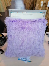 Pillowcase Cover Sofa-Decorative Bedroom Soft-Fur Plush Living-Room 43x43cm New