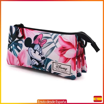 

DISNEY Triple Minnie portfolio with 3 compartments and zip closure,