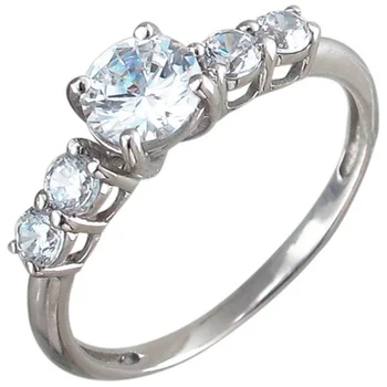 

Esthete ring with 5 cubic zirconia