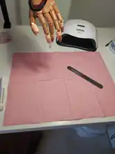 Table-Mat Manicure-Tool-Accessories Nails Disposable Clean-Pads for Care Polish Waterproof