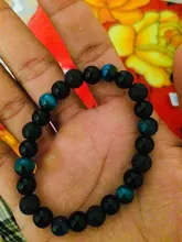 Tigre Natural obsidiana ocular hematita brazaletas con cuentas para hombre magnético de protección de la salud equilibrio pulseras mujeres curación alma joyería