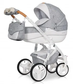 

Baby Car 3 pieces BRANO LUXE from Riko. Aluminum chassis. Includes bag, plastic rain and mosquito net. Child and child cart.