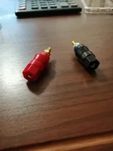 1 par (negro + rojo) de terminales Rojo Negro amplificador de conector Terminal de encuadernación conector tipo Banana para altavoz Jack adaptador de enchufe