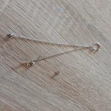 Luna Simple Star-pendientes de cadena larga para mujer, diamantes de imitación, sol brillante, media luna geométrica, borla, Piercing, pendientes de fiesta joyería