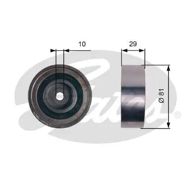 Ролик обводной ремня ГРМ Audi A4/A6/Q5, VW Passat/Golf/Amarok 2.0TDi 09 GATES T42305