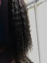 Cranberry-peluca con cierre de encaje 4x4 para mujer, cabello Remy brasileño de ondas profundas, pelucas de cabello humano con encaje frontal 13x4, línea de cabello prearrancado