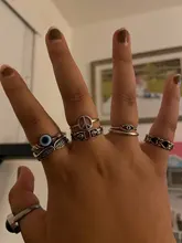 CACANA anillo de acero inoxidable para Mujer amor símbolo de la paz anillos de boda de Engagemen redondos accesorios Mujer Bague Femme joyería W45