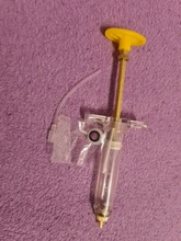 Alimentador de pollos para loros, inyector de jeringa con cabezal de cobre, suministros de alimentación para aves, 10ml