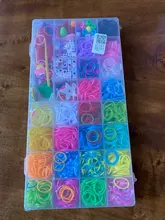 Nuevo 1500 Uds gomas Arco Iris conjunto chico Multi-funcional clásico práctico divertido DIY juguetes Rainbow pulsera tejida para niña regalos