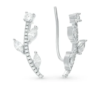 

Silver earrings with cubic zirconia sunlight sample 925