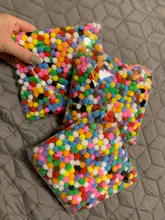 Pompones redondos y suaves de 10mm para niños y niñas, bola artesanal y mullido de 1000 Uds., pompones de colores mezclados, juguetes artesanales para guardería