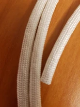 Tubo de fibra de vidrio trenzado de alta temperatura, 1M, 1-25mm de diámetro, 600 Deg, aislamiento de tubería de fibra química suave