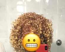 NNZES-peluca Afro rizada para mujeres negras, pelo largo sintético con flequillo, color negro y gris, 14 pulgadas