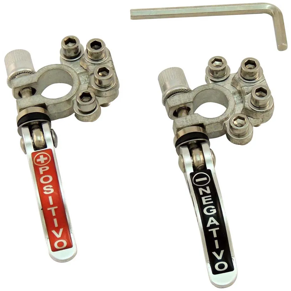2 pack Toolless quick disconnect Battery main cable Post terminal shut-off connectors 12v 6v 24v boat race car UTV tractor truck