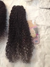 Alibele-pelo rizado malayo de ondas profundas, 1, 3, 4, oferta de extensiones de cabello humano, doble trama, No cepillado de pelo, tejido de 100G