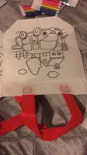 Juego de bolsas de Grafiti de manualidades con rotuladores para niños, juego de 5 bolsas de tela no tejida para pintar a mano, con relleno de colores para manualidades, GYH