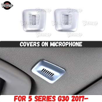 

Covers on microphone case for BMW 5 series G30 2017- ABS plastic molding 1 set /2 pcs decoration car styling