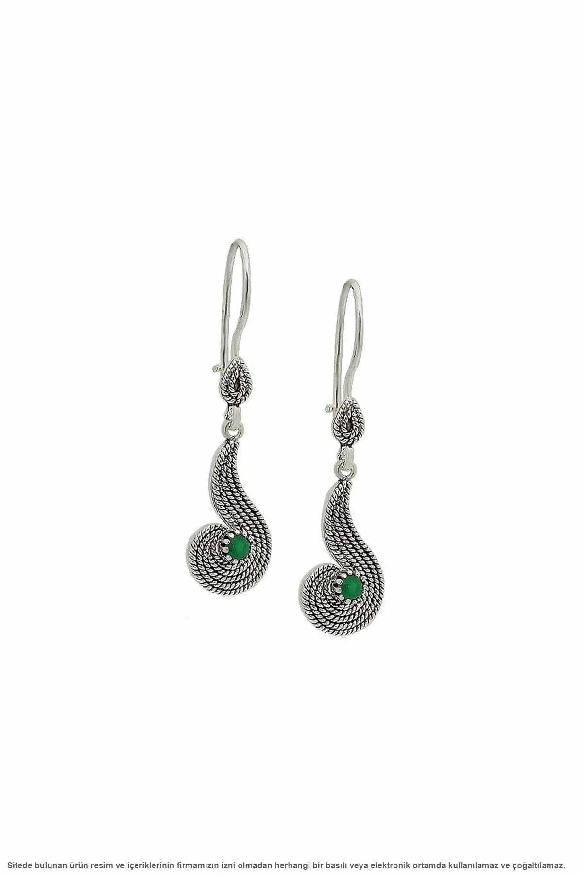 

Silver Drop Filigree Lady Earrings