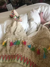 Cover Ups Swimsuit Kimono Bikini Weave Crop-Top Tassel Crochet Beach-Wear Summer Sexy