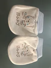 Guantes de seguridad con estampado de dibujos animados para Recién Nacido manopla facial para bebé, protección para recién nacido, para las cuatro estaciones