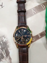 LIGE-Reloj analógico con correa de cuero para hombre, cronógrafo a la moda, de lujo superior, de cuero premium, impermeable, para deporte, nuevo, 2020
