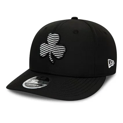Новая эра Кепки 9fifty Boston Celtics Monotape самого ценного игрока NBA из черного цвета