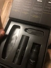 4 unids/set crecimiento de la barba de los hombres es el crecimiento del cabello potenciador de crecimiento de la barba Essentital Facial-aceite de Set para el cuidado de la barba mejor regalo para hombres