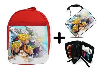 

PACK BACKPACK NETWORK AND CASE SUPER WARRIORS SAGA CELL school