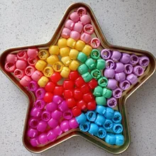 Mini pinzas de Garra Para el pelo para niña y mujer, horquillas de plástico de colores caramelo, trenzas para el pelo, accesorios para el cabello, 100 Uds.