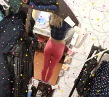 Pantalones de lápiz elásticos de Otoño de color caramelo de cintura media con cremallera ajuste delgado de Jean femenino 2018 de moda Pantalones largos