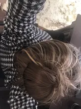 LUPU-moño sintético desordenado para mujer, moño con bandas elásticas para el cabello, coleta recta de Donut, extensiones de cabello