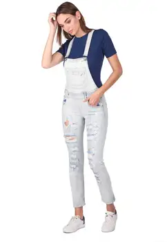 

Blue White Women Jumpsuit Pants
